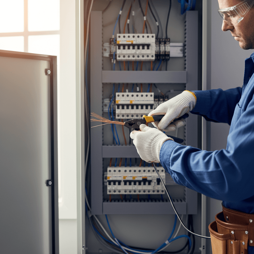Electrical panel replacement installation